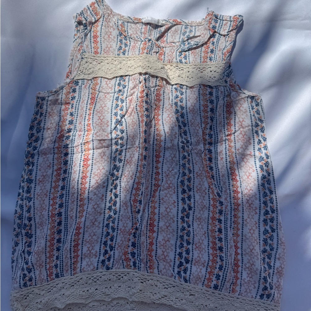Full Tilt Kids Dress with Blue and Pink Stripes
